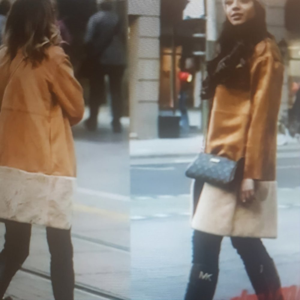 Zara Faux Suede Womens Coat Winter Fall Jacket Size S New never worn